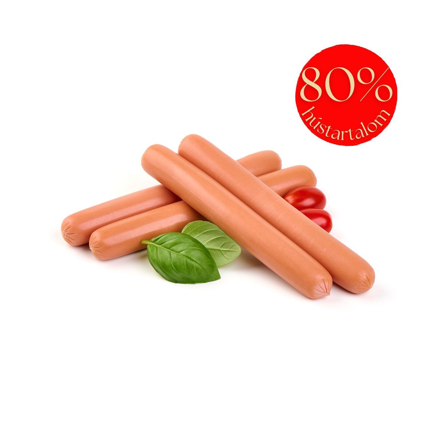 Hámozott sertés virsli 80% 1000g