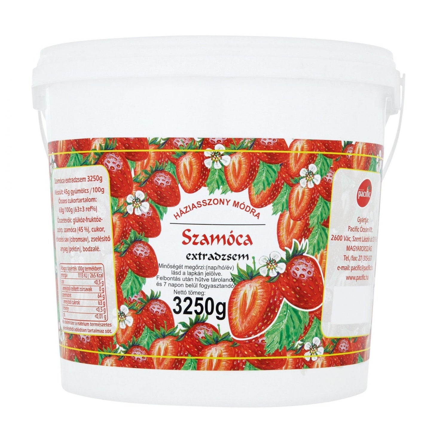 Pacific szamóca dzsem 45% 3250g