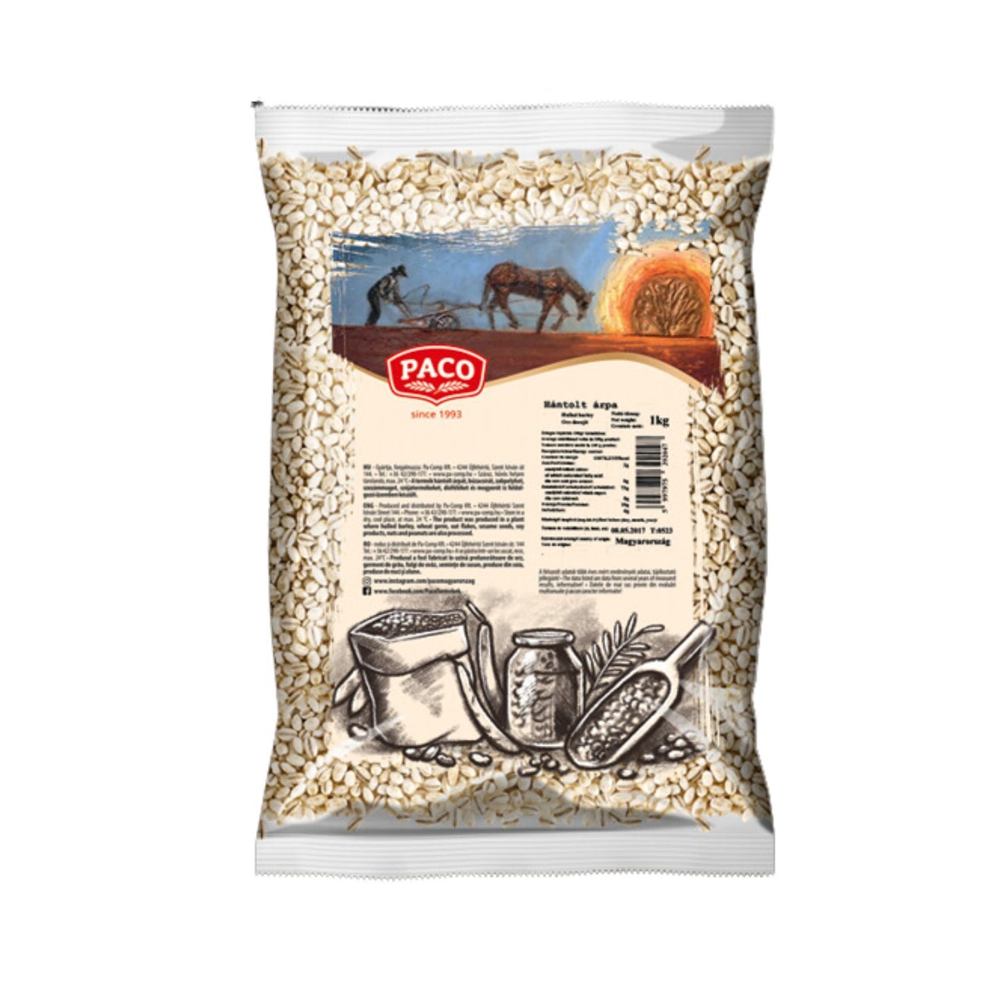 Étkezési hántolt árpa - gersli 1kg