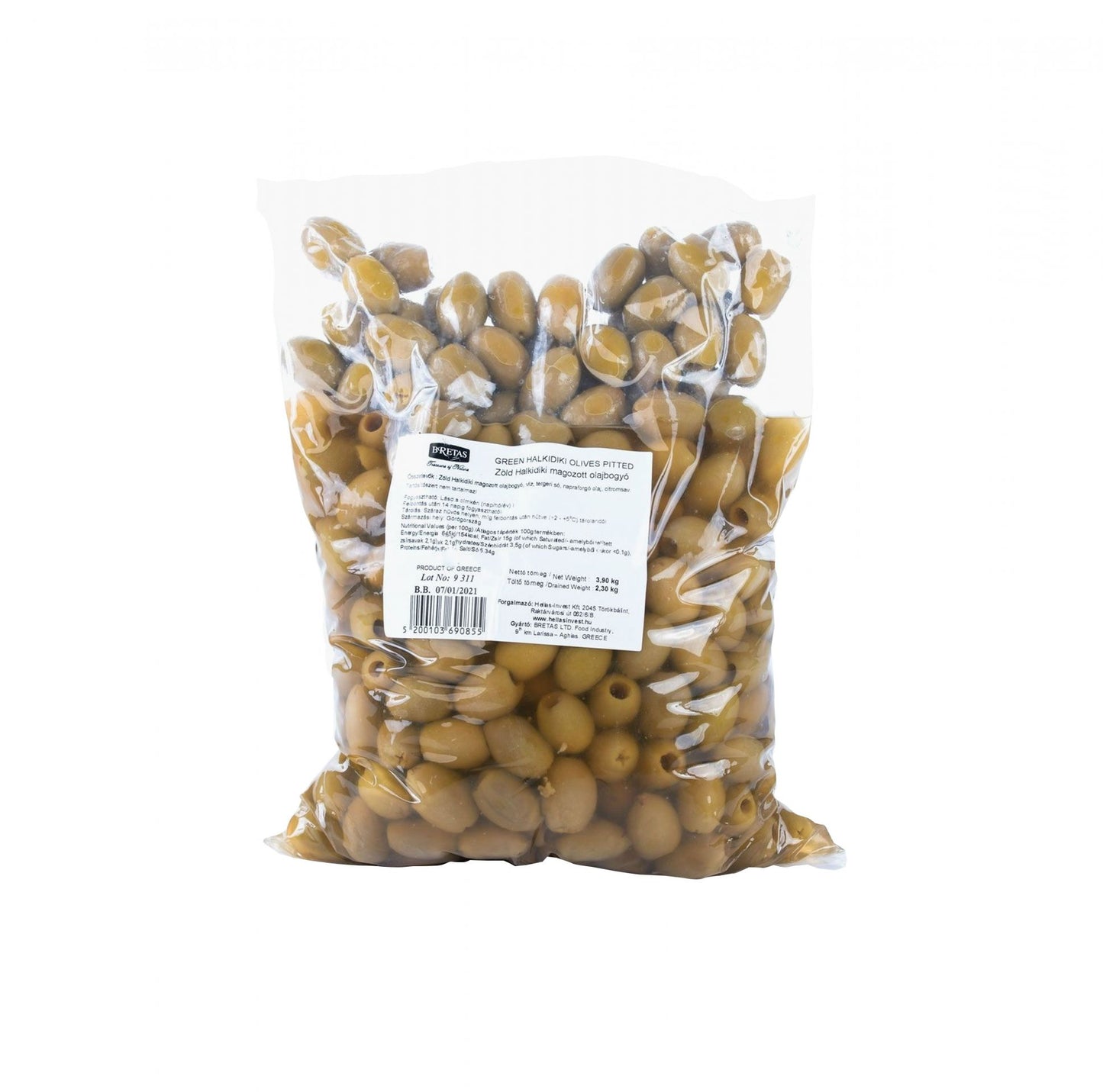 Zöld olívabogyó magozott super mamut 3900/2300g