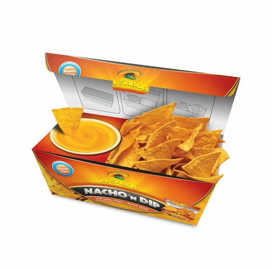 El Sabor sajtos nacho and dip tortilla chips 175g