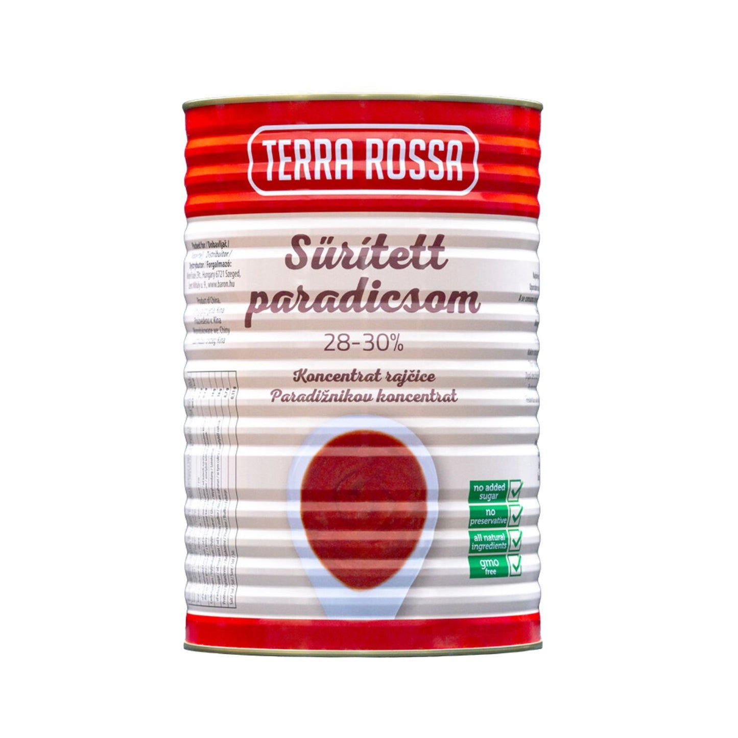 Terra Rossa sűrített paradicsom konzerv 28-30% 4500g