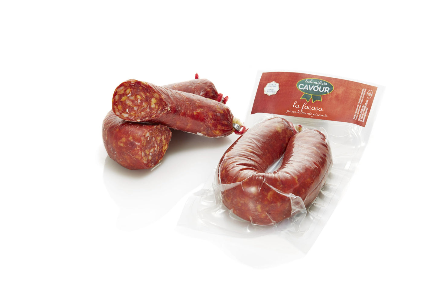 Salsiccia Calabra olasz csípős paprikás sertés szalámi 0,4kg/db