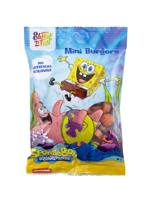 SPONGE BOB MINI BURGER IN BAG 75G/24DB