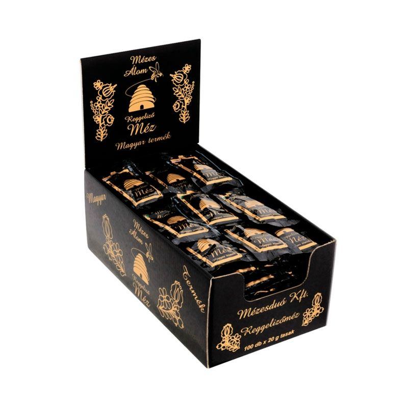 Mézesduó reggeliző méz fehér 20g 100db/karton