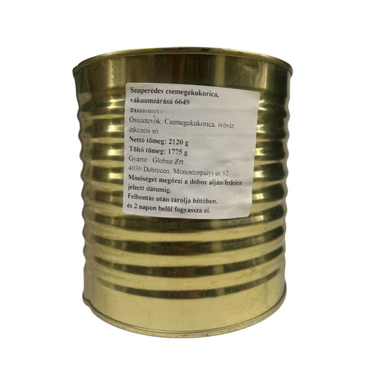Csemege kukorica konzerv 2150-2000g/1650-1775g