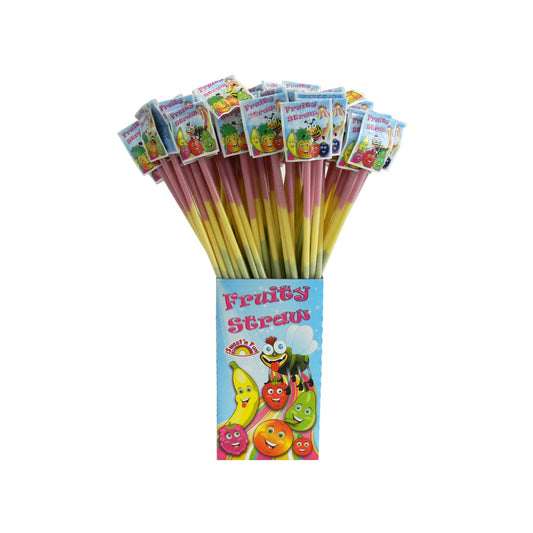 Fruity straws limonádéporral töltött szívószál 140db