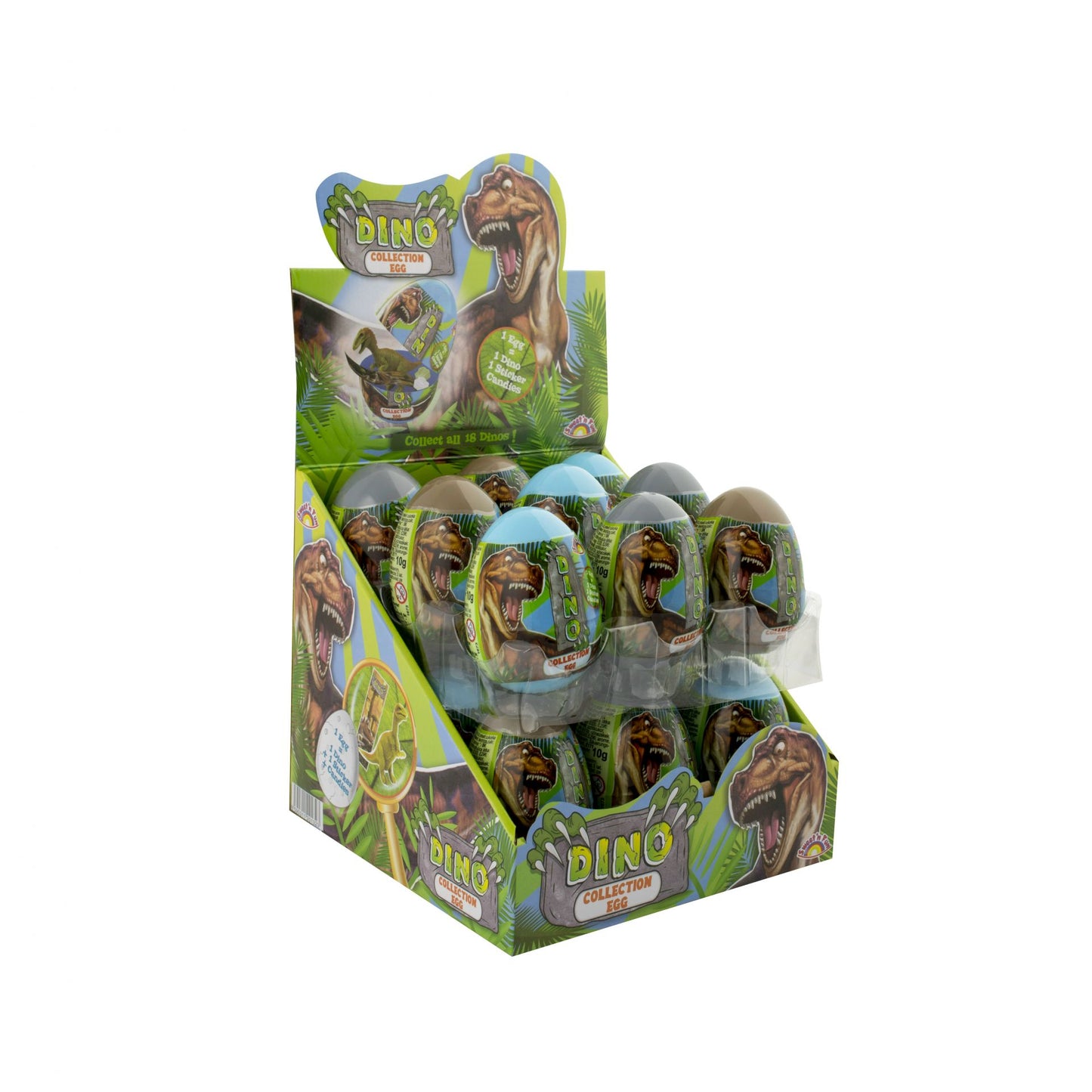 Dinasaur meglepetés tojás cukorkával 18db