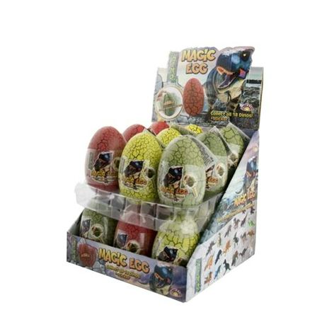 Dino magic egg varázstojás cukorkával 18db