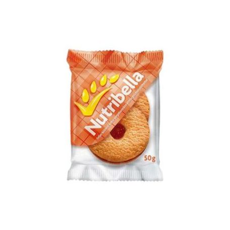 Nutribella teljes kiőrlésű keksz sárgabarack-alma öntettel 50g
