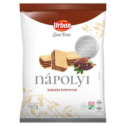 Urbán kakaós nápolyi Love Free HCN 180gr