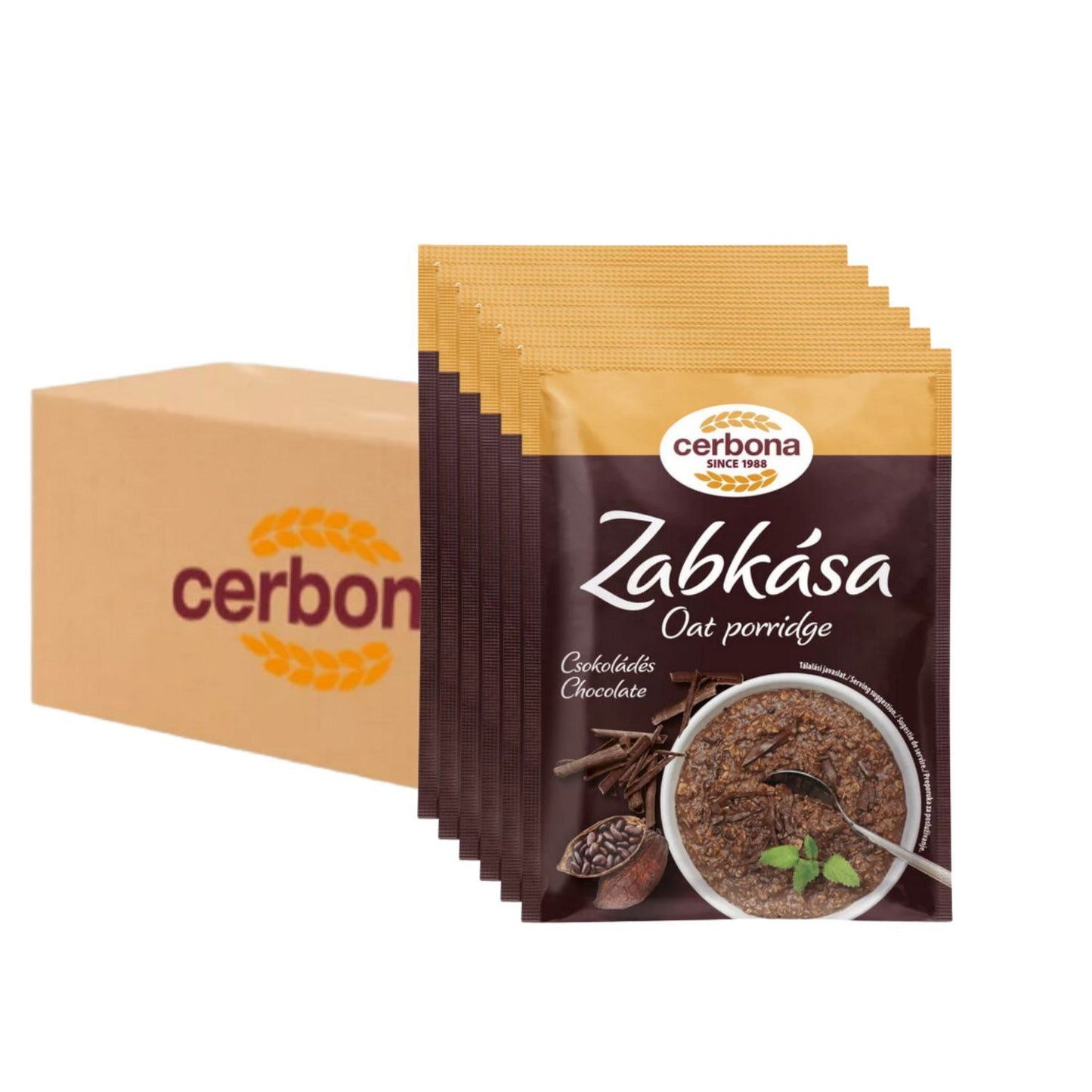 Cerbona csokoládés zabkása 20x55g